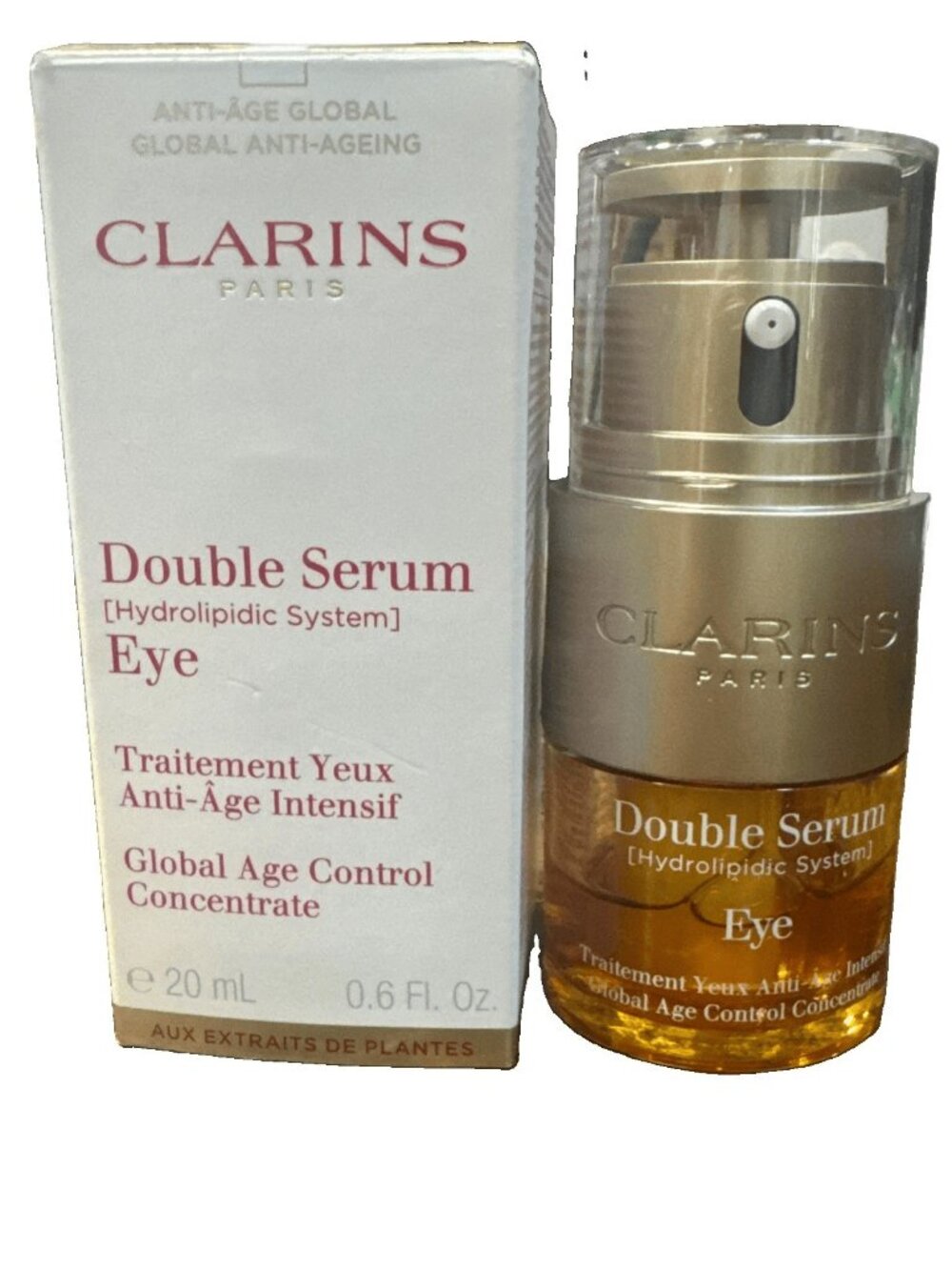 Clarins Double Serum Eye Global Age Control Concentrate 0.6 oz